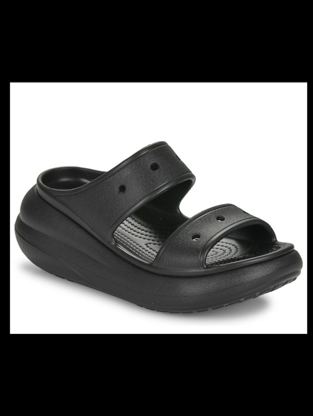 NWOT Crocs Classic Crush Platform Sandals,Black,Women's 9 - Picture 1 of 12